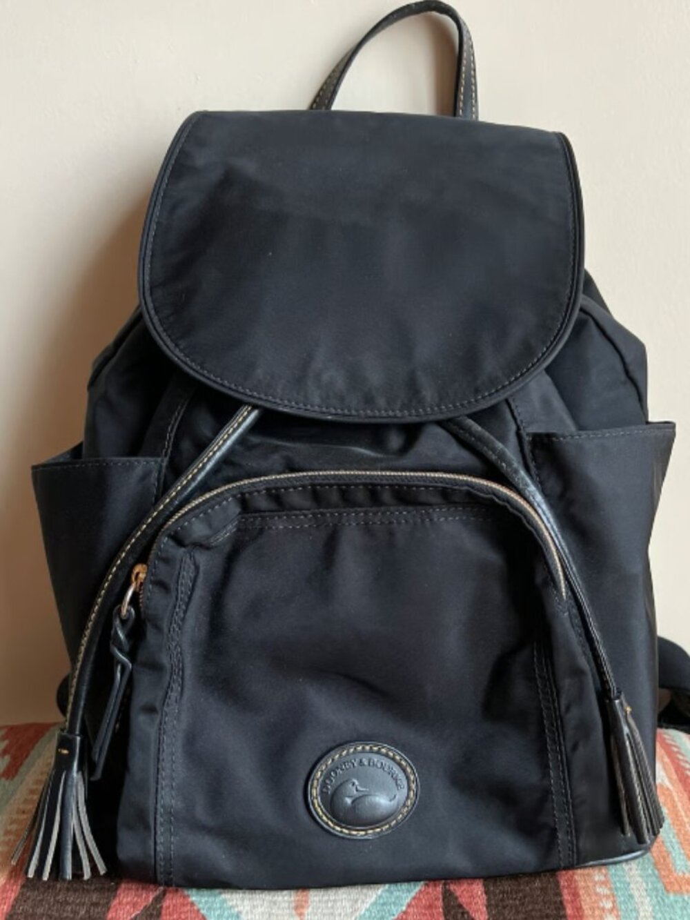 Dooney & Bourke Dooney and Bourke Black Nylon and Leather Backpack J16087327